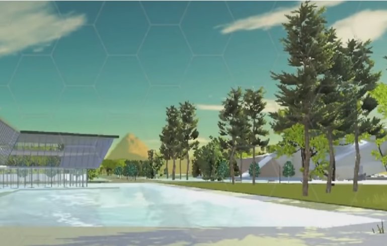 Swimming pool in Decentraland